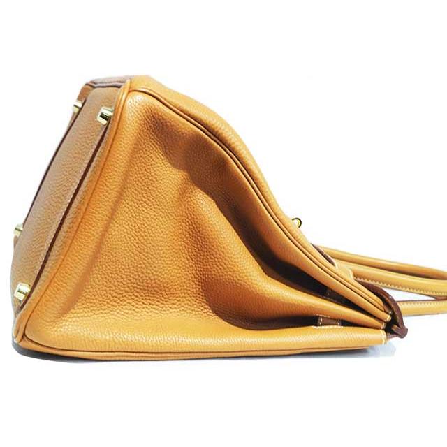 エルメス　バーキン35　ゴールド　トゴ　G金具　□K刻印　ゴールド金具　バーキン　35ｃｍ HERMES Birkin35 togo gold 本物 sbbt up | Birkin | 06