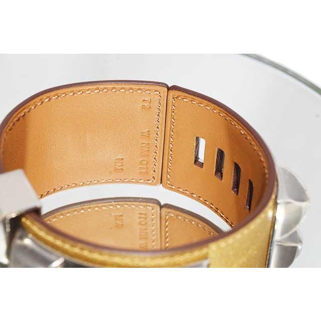 エルメス　ブレスレット　コリエドシアン　DORE　ドレ　シェーブル　Ｓ金具 メタリックゴールド HERMES ブレス バングル 本物 未使用 sbbt | HERMES | 05