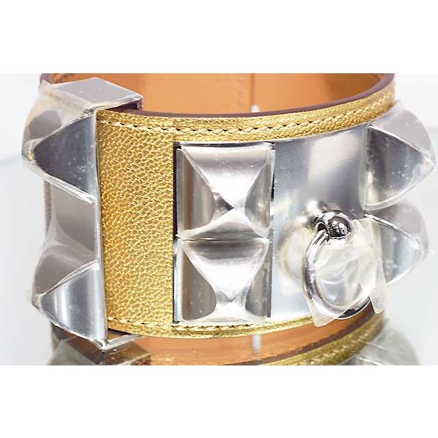 エルメス　ブレスレット　コリエドシアン　DORE　ドレ　シェーブル　Ｓ金具 メタリックゴールド HERMES ブレス バングル 本物 未使用 sbbt | HERMES | 08