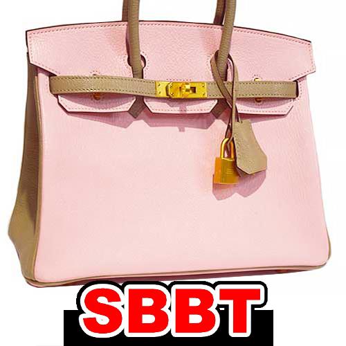 エルメス　バーキン25 スペシャルオーダー　ピンク×トゥルティエールグレー　MS金具 シェーブル パーソナル HERMES 本物 未使用 sbbt | Birkin