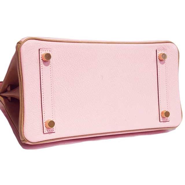 エルメス　バーキン25 スペシャルオーダー　ピンク×トゥルティエールグレー　MS金具 シェーブル パーソナル HERMES 本物 未使用 sbbt | Birkin | 02