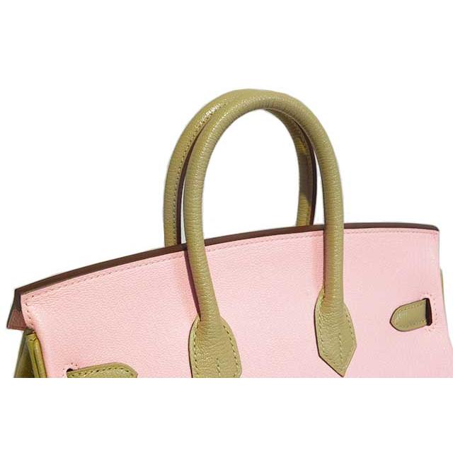 エルメス　バーキン25 スペシャルオーダー　ピンク×トゥルティエールグレー　MS金具 シェーブル パーソナル HERMES 本物 未使用 sbbt | Birkin | 08