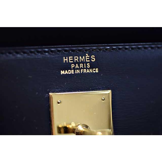 エルメス　ケリー32 外縫い　黒　ボックスカーフ　G金具　〇R刻印 ゴールド金具 ブラック ショルダー無し HERMES 本物 up sbbt　 | Kelly | 11