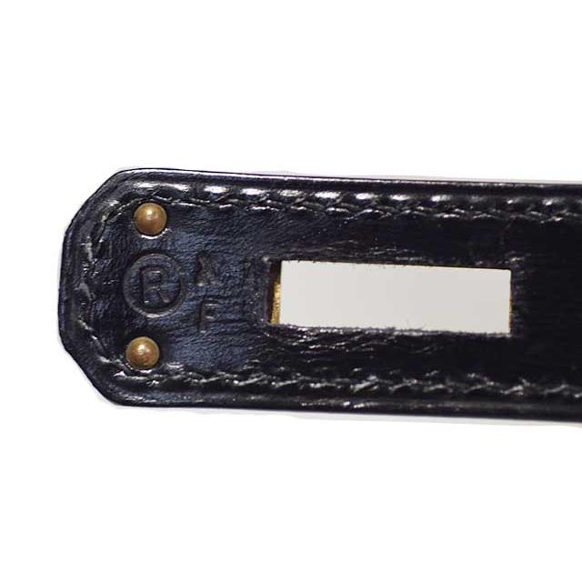 エルメス　ケリー32 外縫い　黒　ボックスカーフ　G金具　〇R刻印 ゴールド金具 ブラック ショルダー無し HERMES 本物 up sbbt　 | Kelly | 10