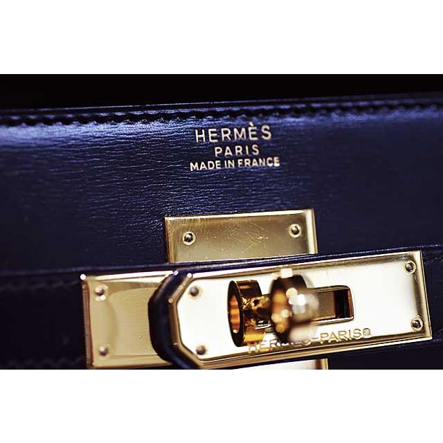 エルメス　ケリー32 外縫い　黒　ボックスカーフ　G金具　〇R刻印 ゴールド金具 ブラック ショルダー無し HERMES 本物 up sbbt　 | Kelly | 02
