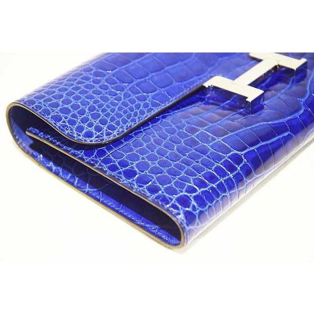 HERMES（エルメス） コンスタンス ロング クロコダイル ブルー