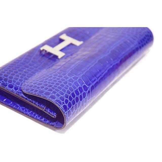 HERMES（エルメス） コンスタンス ロング クロコダイル ブルー