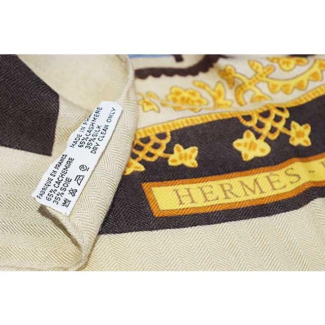 HERMES（エルメス） カレジェアン 140 カシシル Brins d'or 金の若枝
