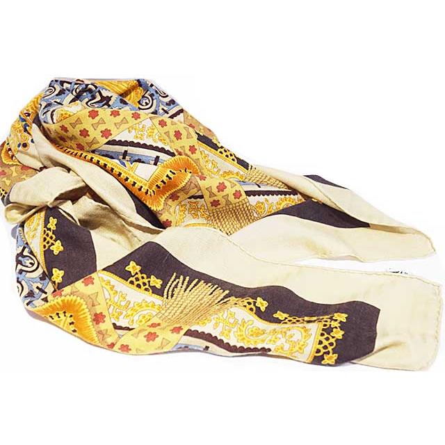 HERMES（エルメス） カレジェアン 140 カシシル Brins d'or 金の若枝