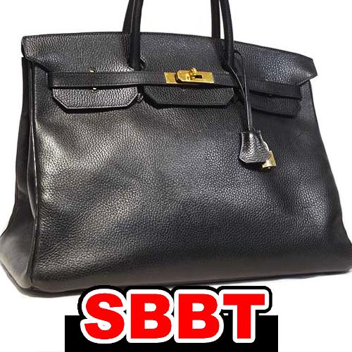 Birkin エルメス バーキン40 黒 アルデンヌ G金具 〇W刻印 ブラック