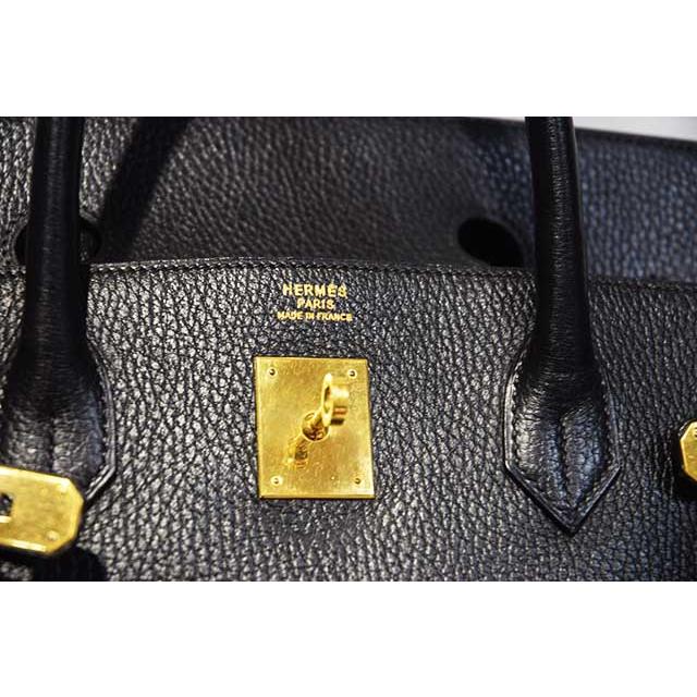 Birkin エルメス バーキン40 黒 アルデンヌ G金具 〇W刻印 ブラック 