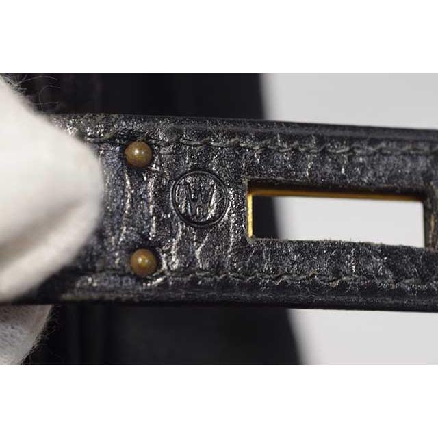 Birkin エルメス バーキン40 黒 アルデンヌ G金具 〇W刻印 ブラック 