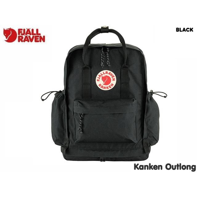 Fjallraven Kanken Outlong ブラックリュック Fjallraven Kanken 国内正規品 フェールラーベン FJALLRAVEN