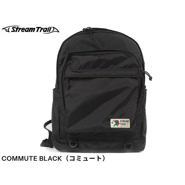 国内正規品 Stream Trail ストリームトレイル COMMUTE BLACK 20L バックパック コミュート リュック 釣り fishing フィッシング マリンスポーツ サーフィン | STREAM TRAIL