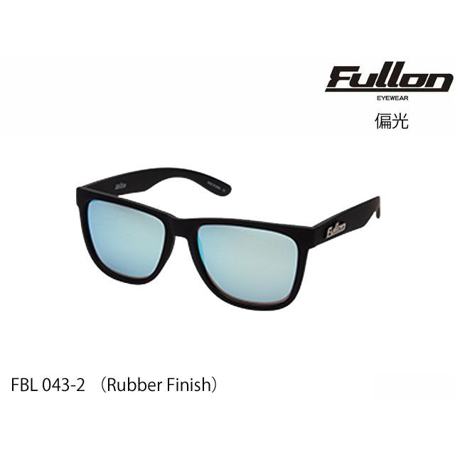 国内正規品 FULLON フローン サングラス BLUE LABEL FBL 043-2 Rubber Finish 偏光レンズ Matte Black Blue Mirror 釣り ゴルフ GOLF | FULLON