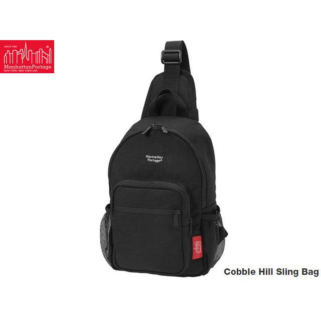 マンハッタンポーテージ コブルヒル スリングバッグ Cobble Hill Sling Bag BLACK ブラック 黒