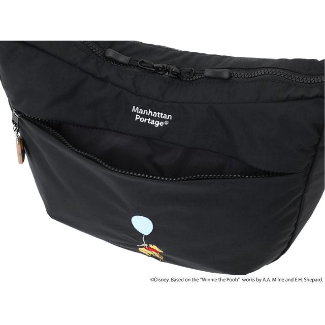 マンハッタンポーテージ デュエット ショルダーバッグ ナイロン バッグ タッサー クイル くまのプーさん DUET SHOULDER BAG NYLON TUSSAH QUILL 25 / POOH | Manhattan Portage | 08