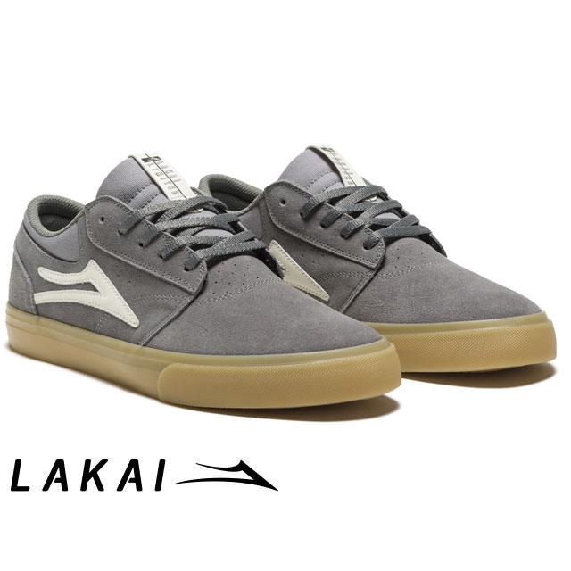 ラカイ Lakai GRIFFIN GREY/GLOW SUEDE グリフィン グレー/グロー スエード｜sbc