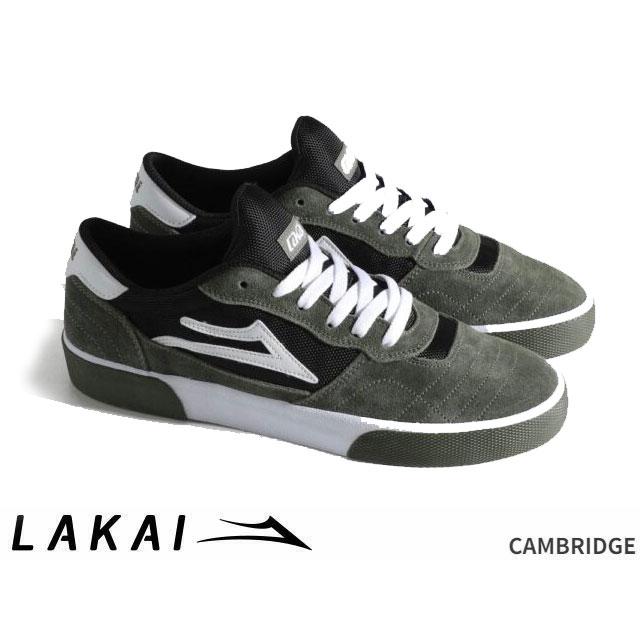ラカイ Lakai CAMBRIDGE BASTIEN COVERT GREEN BLACK WHITE SUEDE