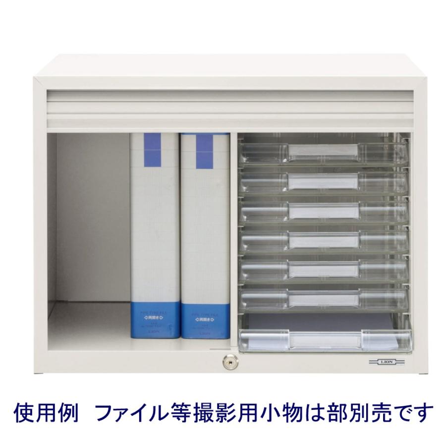 ライオン事務器 シャッター付きレターケース No.407PT コンビ型 : 文具