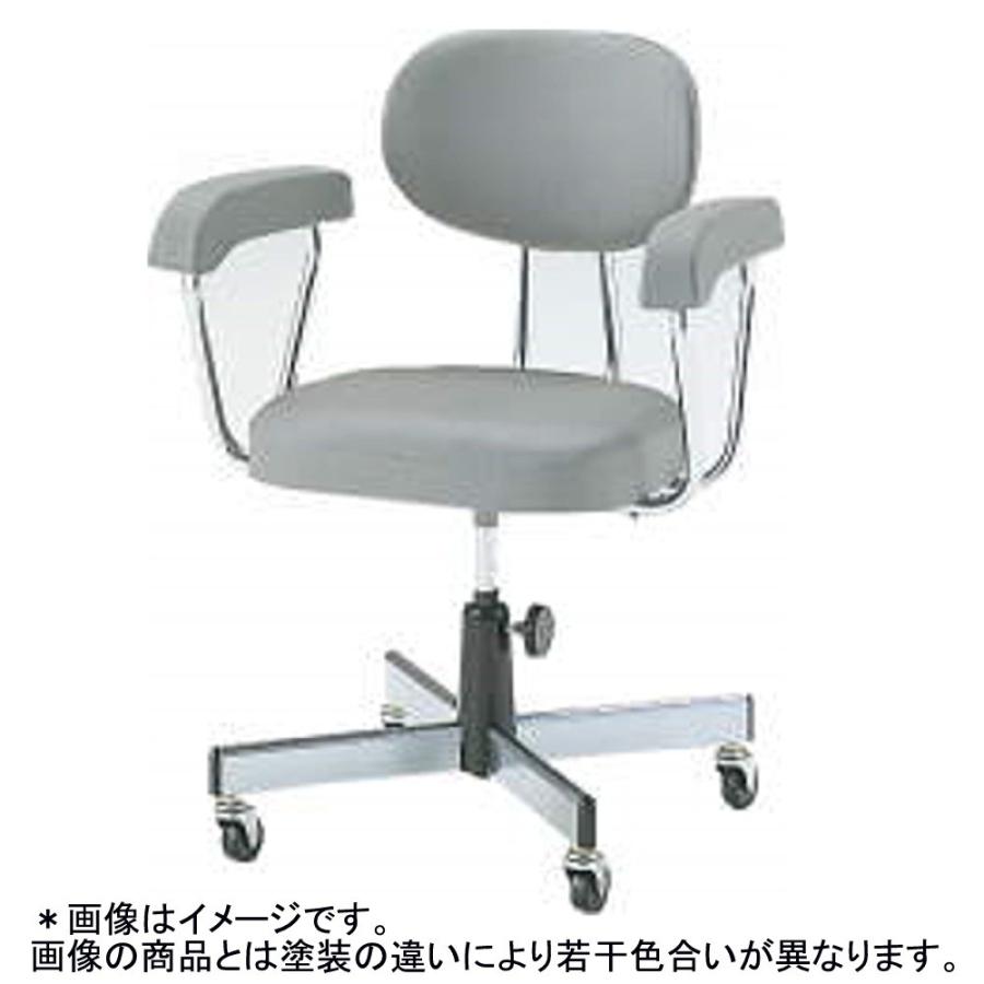 ライオン事務器 事務用椅子 チェアー No 121s 肘置き付き グレー 334 4436 文具 事務用品のエス ビ ディ 通販 Yahoo ショッピング