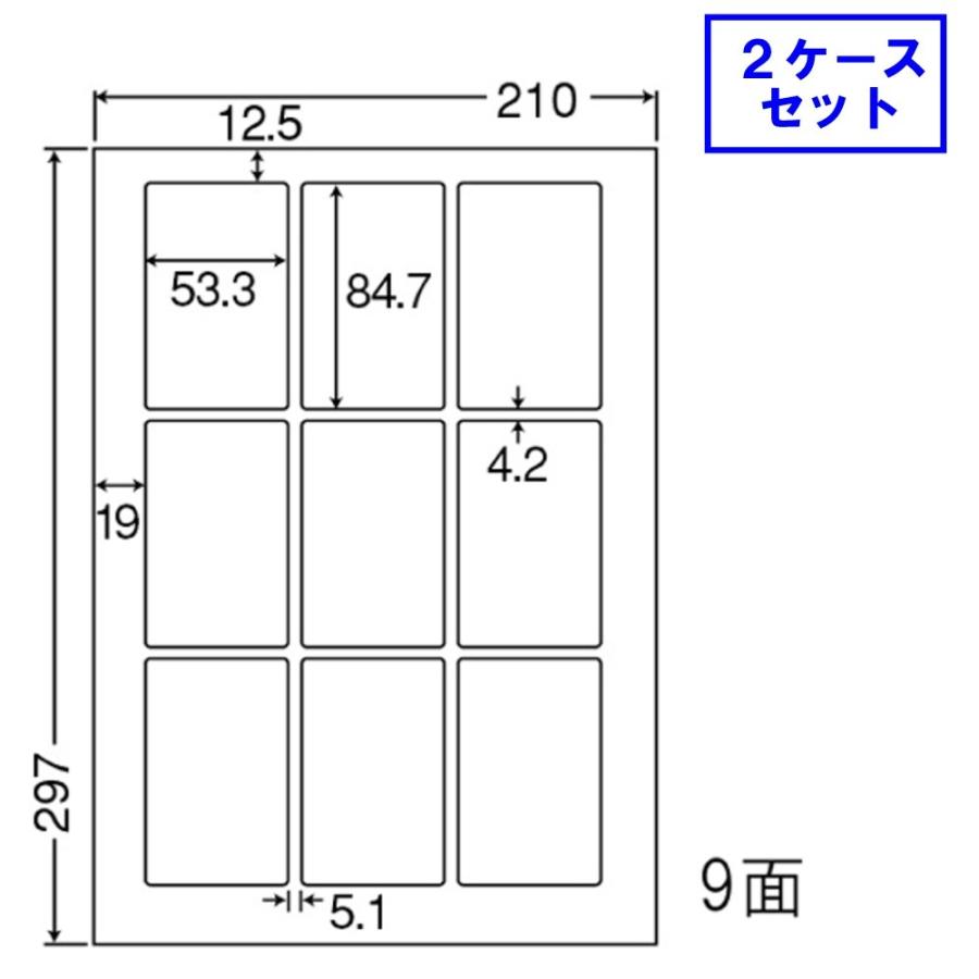 東洋印刷 nana ラベル 9面 LDW9GE ★2ケースセット