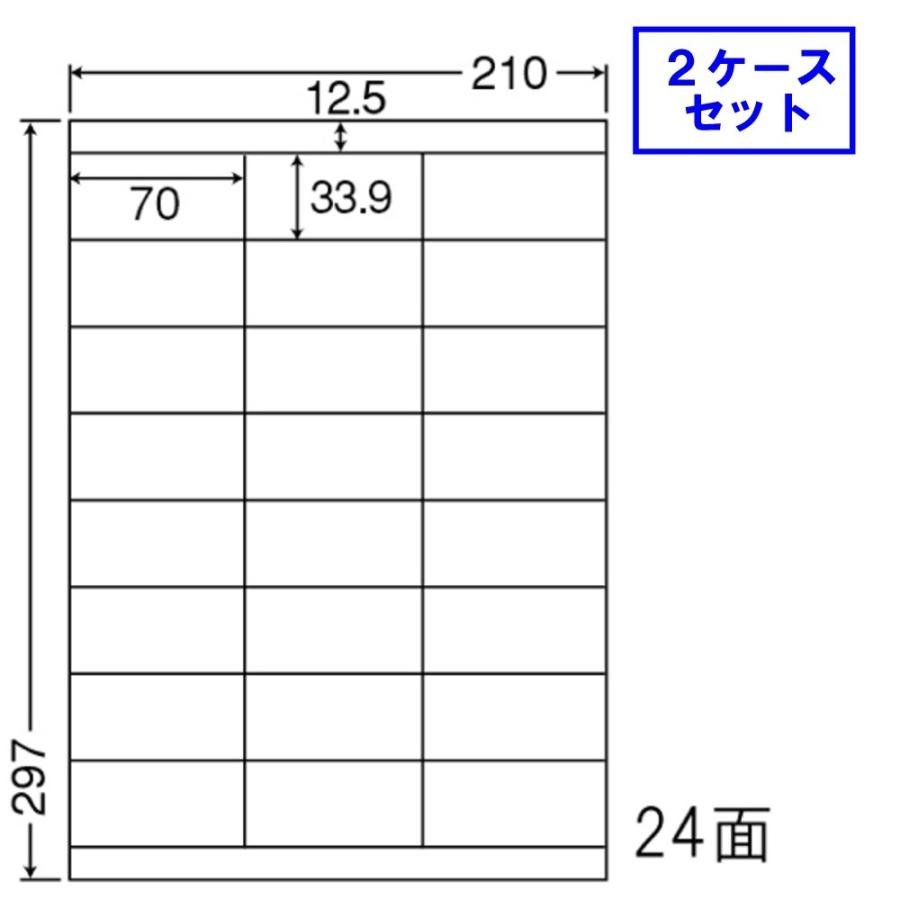 東洋印刷 nana ラベル 24面 LDZ24U 【2ケースセット】