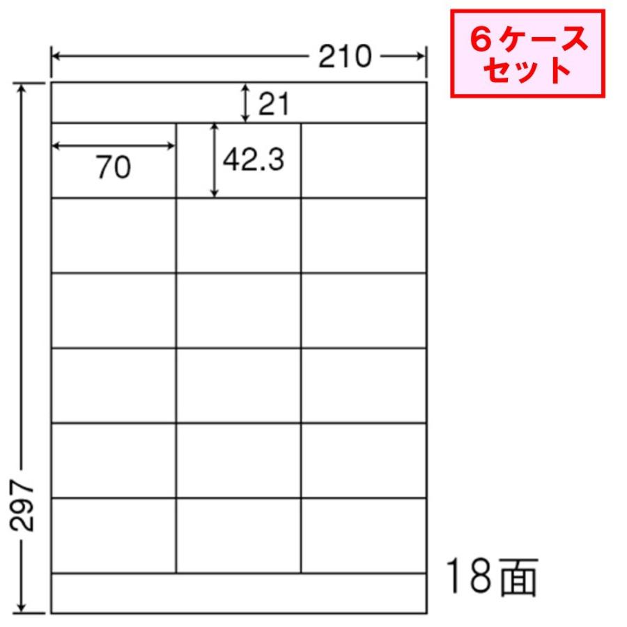 東洋印刷　nana　ラベル　★6ケースセット　18面　LDZ18P