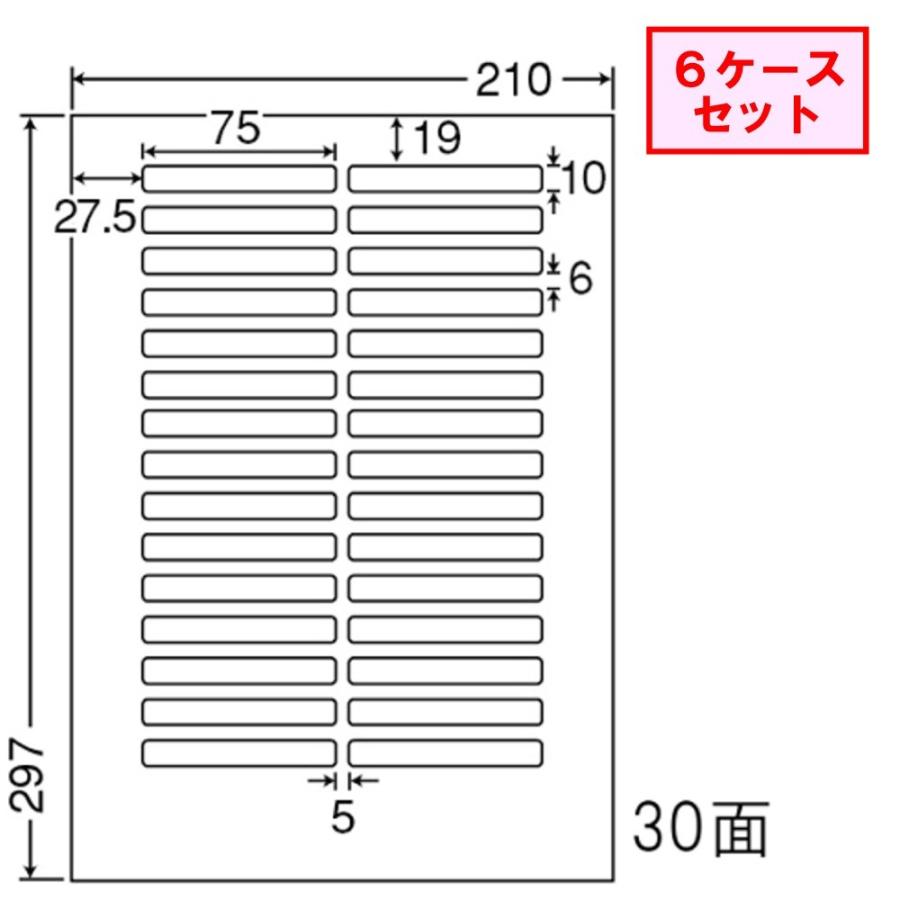 東洋印刷　nana　ラベル　30面　LDW30OB　★6ケースセット