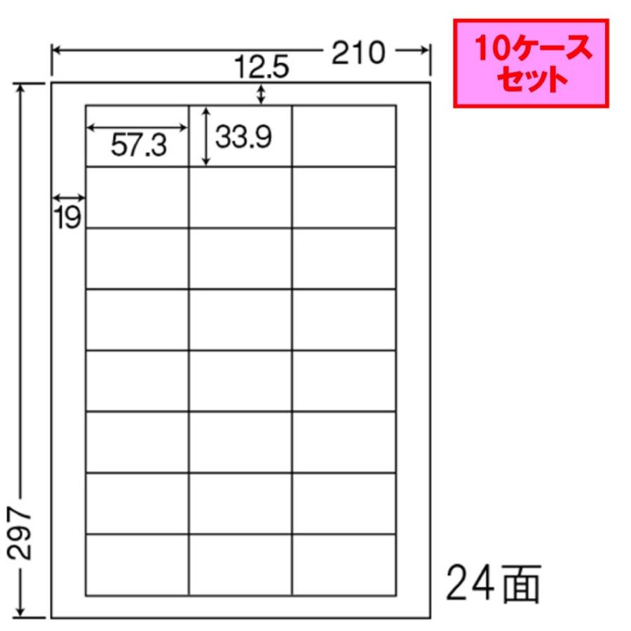 東洋印刷 nana ラベル 24面 LDW24U 【10ケースセット】