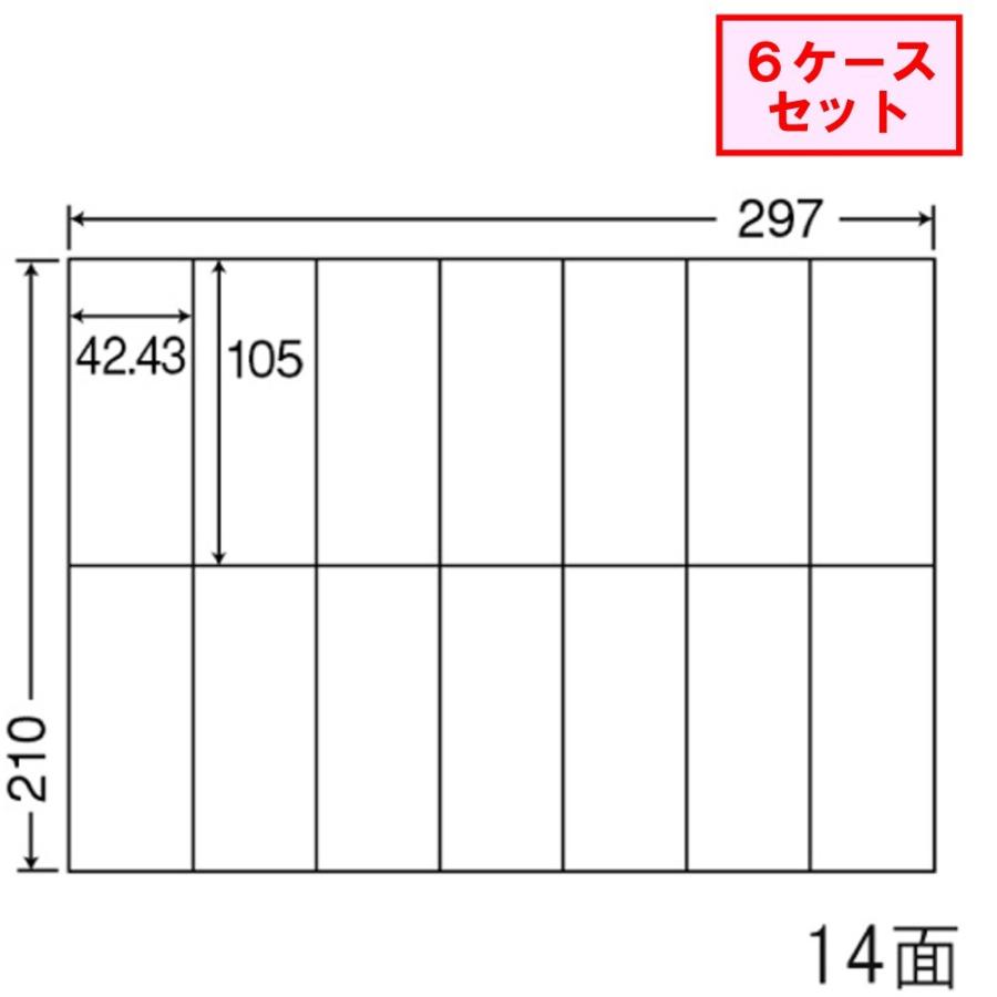 東洋印刷 nana ラベル 14面 C14Q ☆6ケースセット : 文具・事務用品の