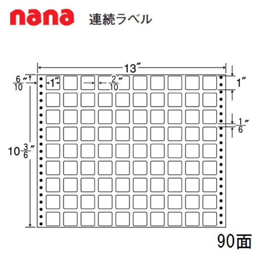 東洋印刷 nana連続ラベル MT13R ＜1ケース＞