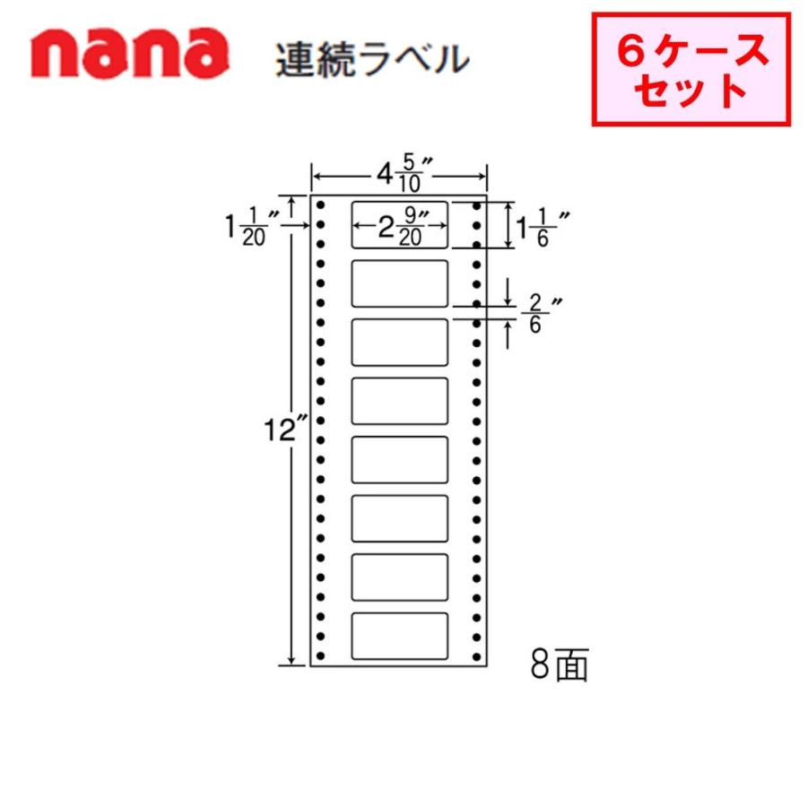 東洋印刷 nana連続ラベル MM4D ★6ケースセット