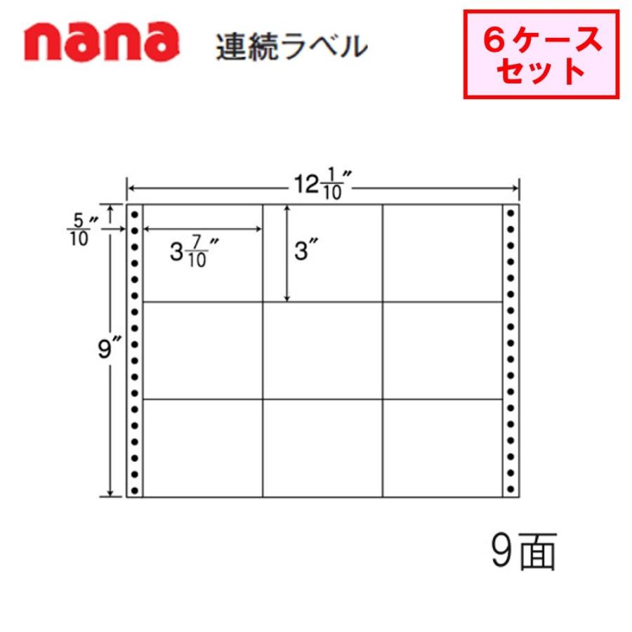 東洋印刷 nana連続ラベル M12O ★6ケースセット