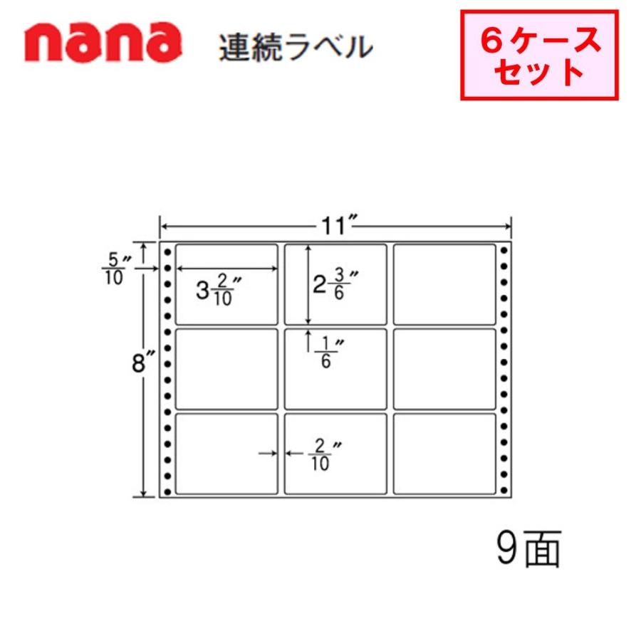 東洋印刷　nana連続ラベル　M11D　★6ケースセット