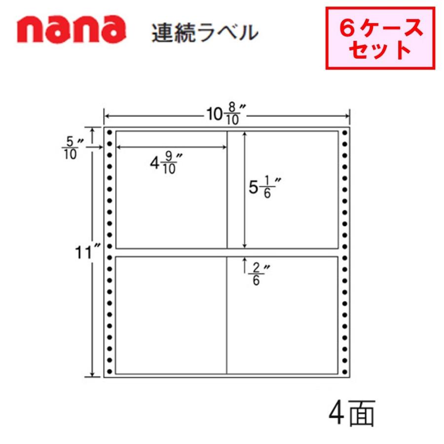 東洋印刷　nana連続ラベル　M10Q　★6ケースセット