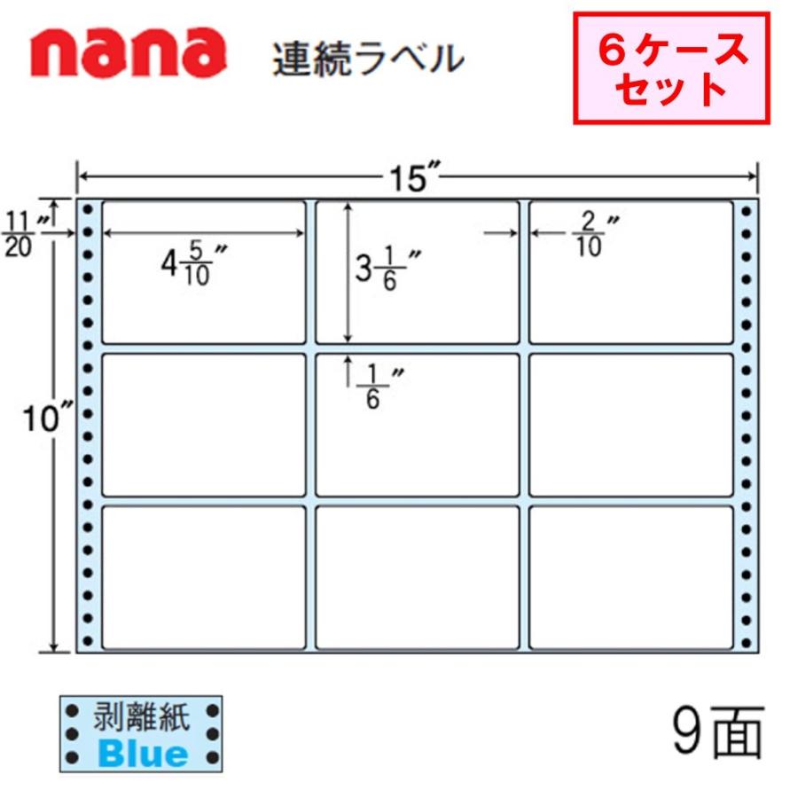 東洋印刷 nana連続ラベル NT15YB ★6ケースセット
