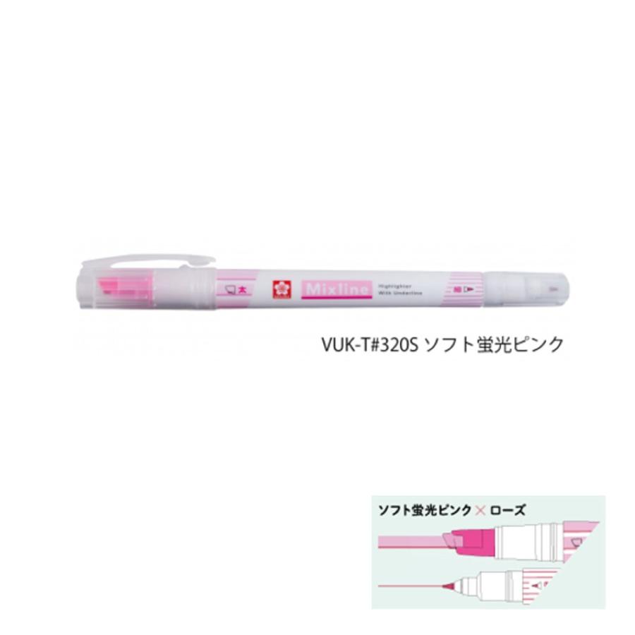 サクラクレパス ミックスライン VUK-T#320S ソフト蛍光ピンク : 文具