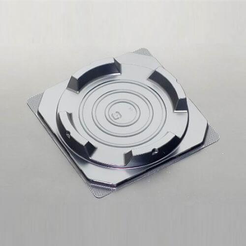 サンプル商品：ケーキBOX No.72本体(黒)」ケーキ容器 ケーキ皿
