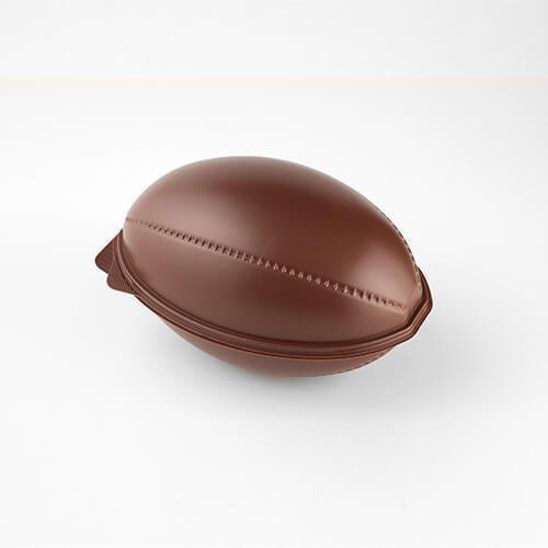 ラグビーボールコンテナ（小）」「枚単価 260円×3枚」お菓子 容器 業務