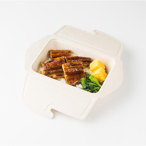 「SBT-ロック付きパルプ容器900ml/32oz」「枚単価 115.8円×75枚」使い捨て 弁当箱 容器 テイクアウト フードパック ランチボックス 業務 レンジ 冷凍 持ち帰り_2