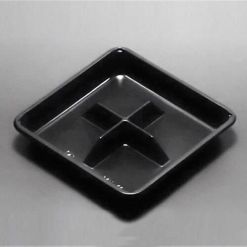 「MH-10本体(黒)」「枚単価 15.7円×2000枚」使い捨て 和菓子容器 業務用 容器 仕切り テイクアウト 和菓子 トレー セパレート 生菓子 お団子 お饅頭 お持ち帰りの画像