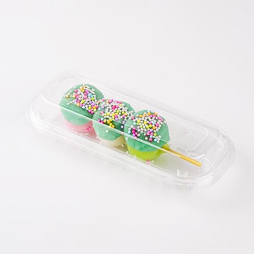 「ダンゴ1P-3」「枚単価 17.9円×1800枚」使い捨て 和菓子容器 串団子 みたらし団子 お団子 容器 業務用 テイクアウト 和菓子 デザート トレー フードパックの画像