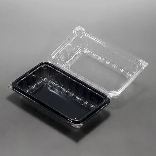 「SW-50（黒）」「枚単価 24.9円×1200枚」サンドイッチケース 使い捨て 弁当箱 業務用 サンドイッチ お弁当箱 フードパック テイクアウト サンドウィッチの画像