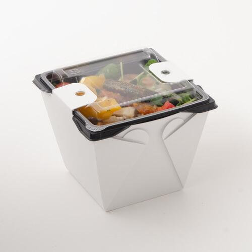 カフェキュートBOX本体（茶）」「枚単価 68円×400枚」使い捨て 容器
