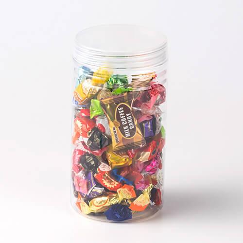 PET85φ×160H」「枚単価 60円×196枚」駄菓子容器 駄菓子屋 容器 駄菓子