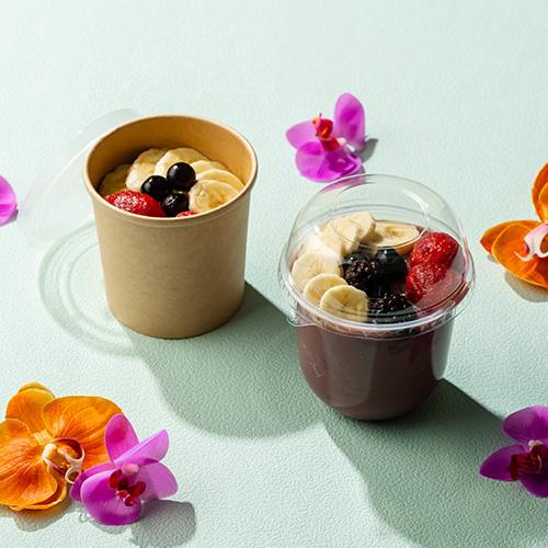 使い捨て未晒フードカップ350ml本体/蓋セット　250枚 HEIKO 未晒フードカップ 350ml ムジ」「枚単価 17.3円×500枚」使い捨て