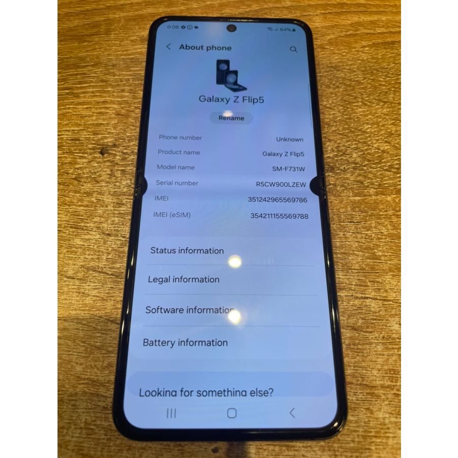 Galaxy 【中古】Galaxy Z Flip5 512GB グラファイト グローバル版 SIM