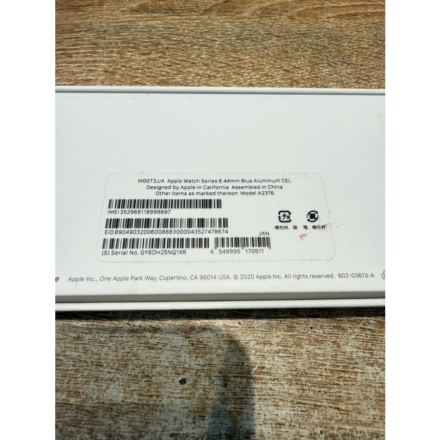 中古正常品】AppleWatch series6 44mm ブルーアルミニウム GPS+Cell