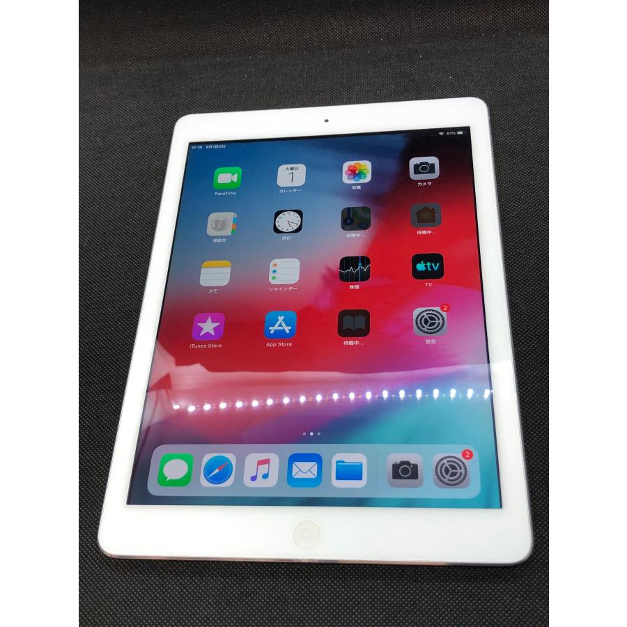 中古品】iPad Air 初代 16GB シルバー WiFi+Cell au 白ロム MD794JA/A